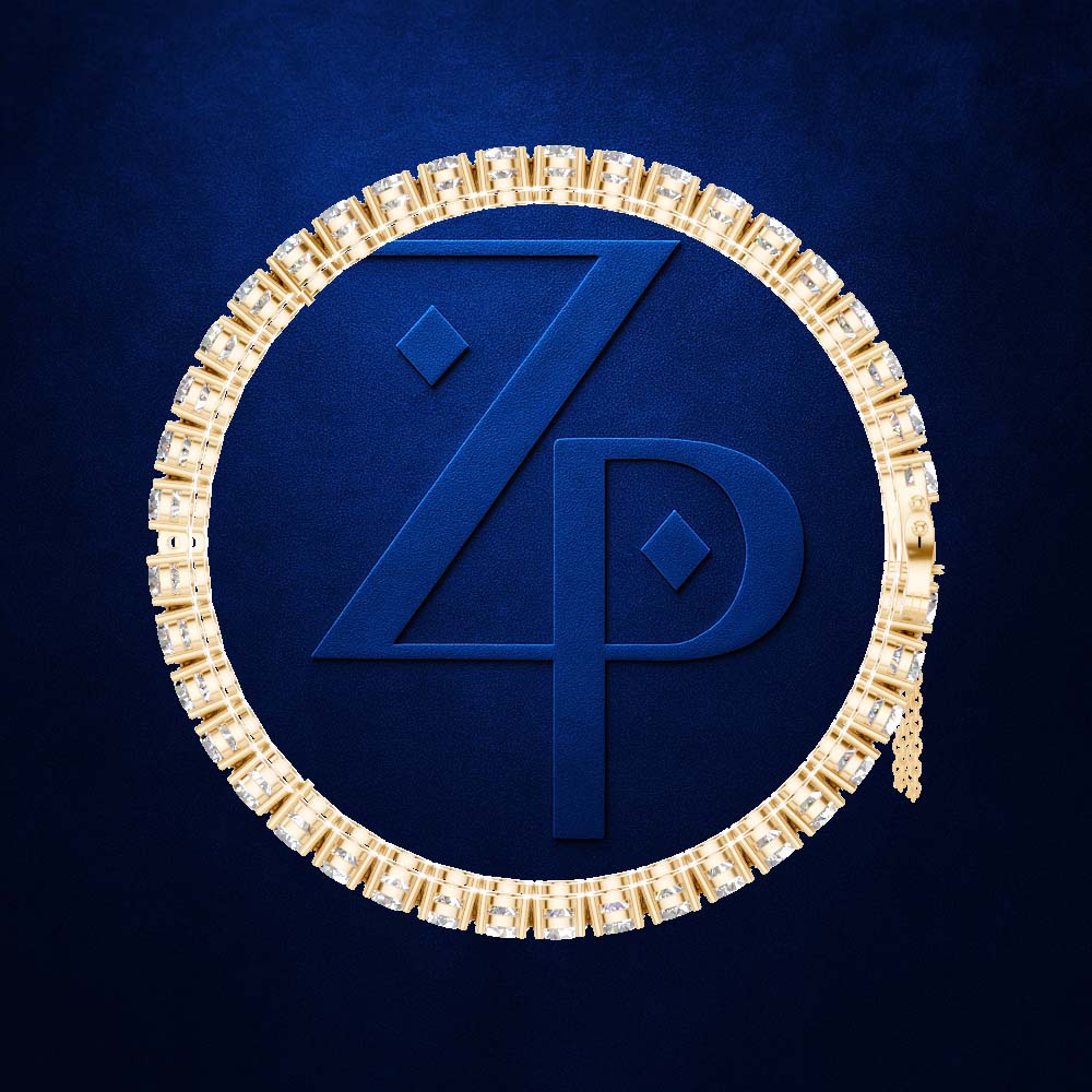Platinum With Lab Grown Diamond Tennis Bracelet