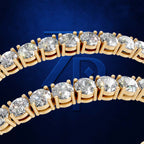 Platinum With Lab Grown Diamond Tennis Bracelet