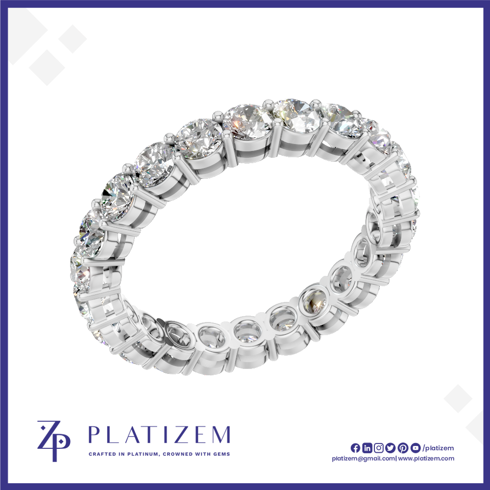 Laboratory Created Diamond Eternity Band