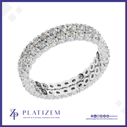 Round Lab Grown Diamond Eternity Band