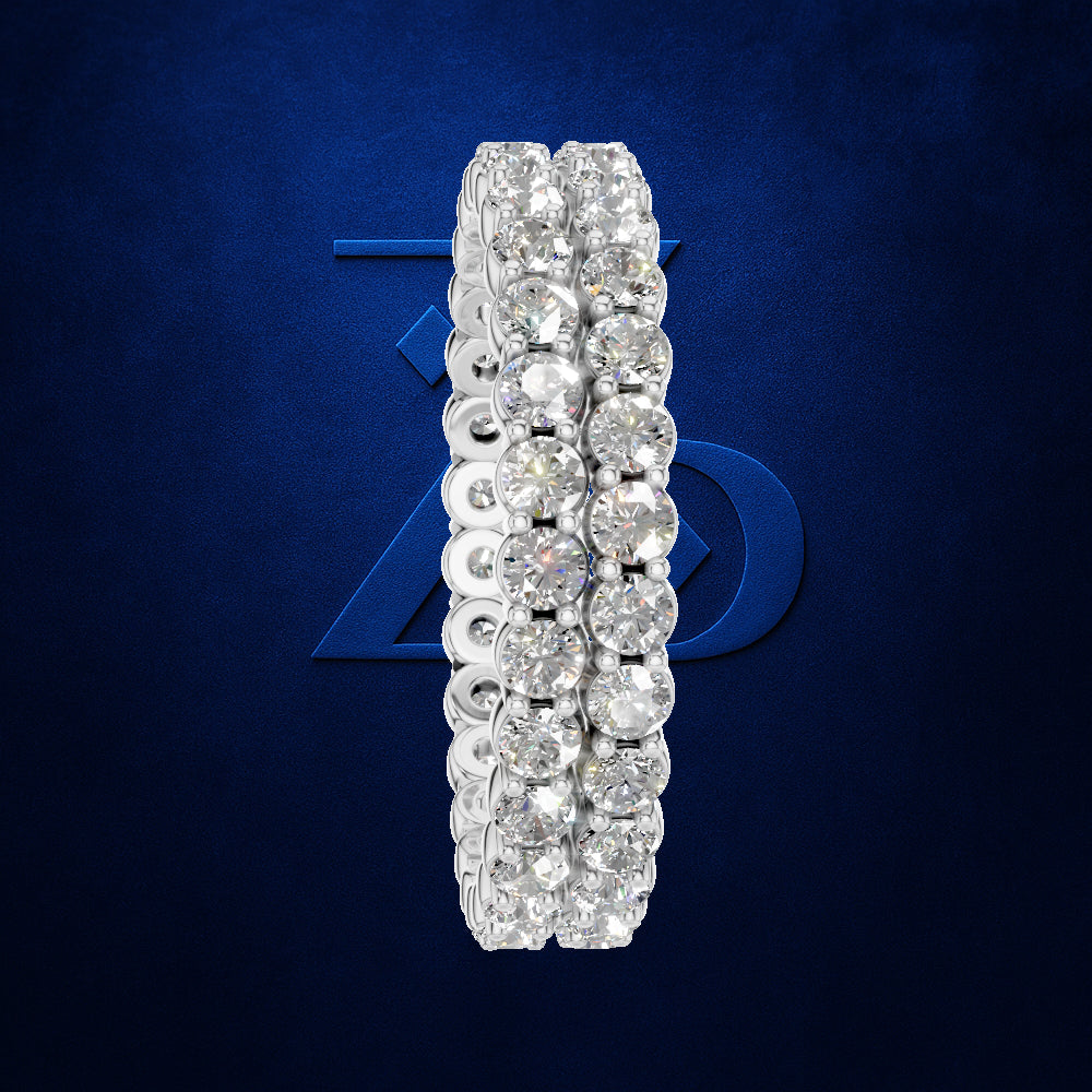 Round Laboratory Grown Diamond Eternity Band