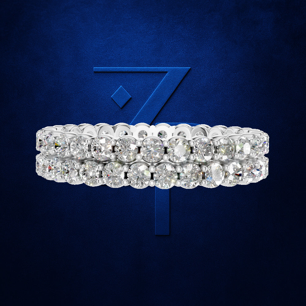 Round Laboratory Grown Diamond Eternity Band