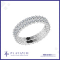 Two Row Diamond Full Eternity Ring for Women