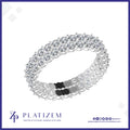 Double Row Diamond Eternity Band for Women
