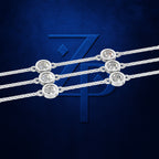 Lab Grown Diamond Layered Bracelet with 3 Rows