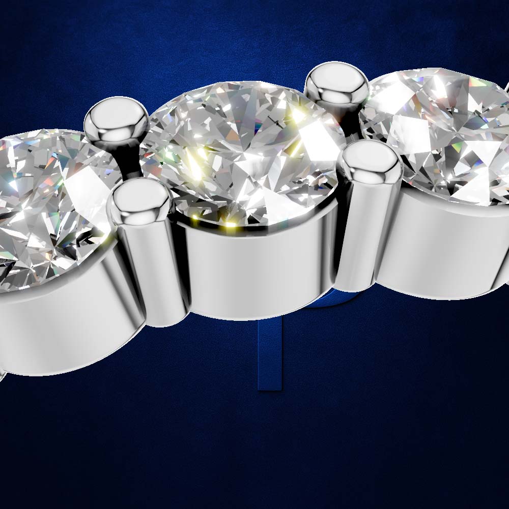 Round Laboratory Grown Diamond Wedding Band Gold and Platinum Luxury Ring