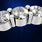 Round Laboratory Grown Diamond Wedding Band Gold and Platinum Luxury Ring