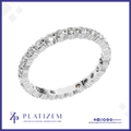 Round Cut Lab Grown Diamond Full Eternity Wedding Band
