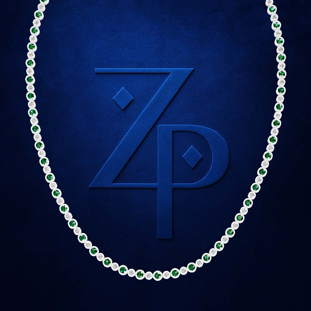 Bezel Set Emerald Cut Diamond Tennis Necklace Elegant, Modern, and Luxury Jewelry Piece