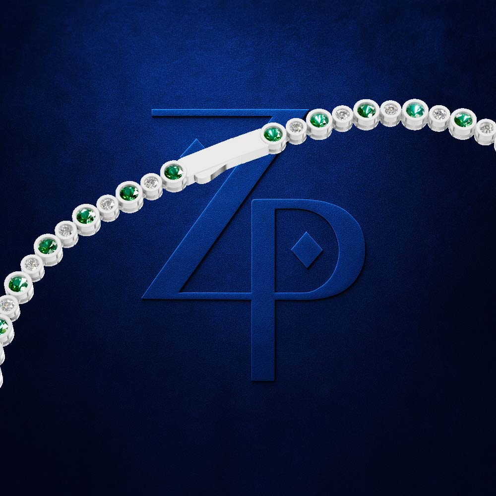 Bezel Set Emerald Cut Diamond Tennis Necklace Elegant, Modern, and Luxury Jewelry Piece
