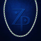 Emerald and Diamond Tennis Necklace in White Gold Luxury Jewelry with Timeless Elegance