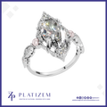 4 Ct Marquise Lab Grown Diamond Ring  Stunning, Eco Friendly Luxury Engagement Jewelry