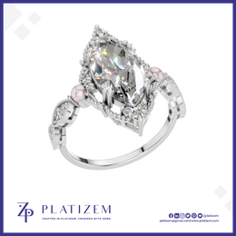 4 Ct Marquise Lab Grown Diamond Ring  Stunning, Eco Friendly Luxury Engagement Jewelry
