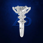 Marquise Laboratory Grown Diamond Engagement Ring Gold and Platinum Luxury