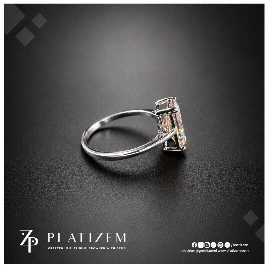 2.8 Ct Radiant Cut Fancy Vivid Pink Lab Grown Diamond Engagement Ring