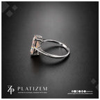 2.8 Ct Radiant Cut Fancy Vivid Pink Lab Grown Diamond Engagement Ring