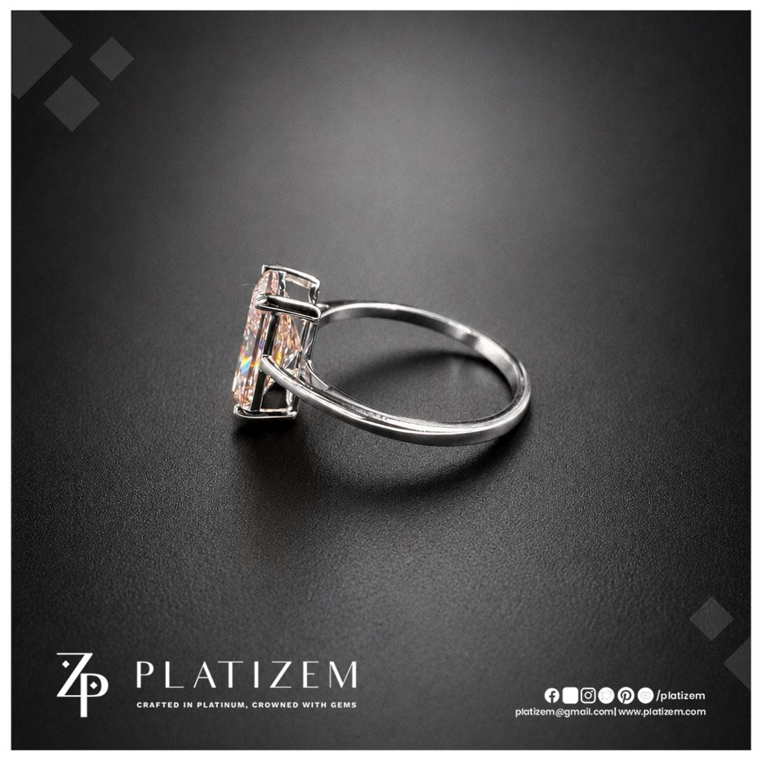2.8 Ct Radiant Cut Fancy Vivid Pink Lab Grown Diamond Engagement Ring