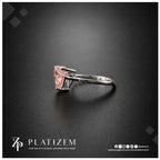 2.6 Carat Heart Shaped Fancy Pink Lab Grown Diamond Engagement Ring