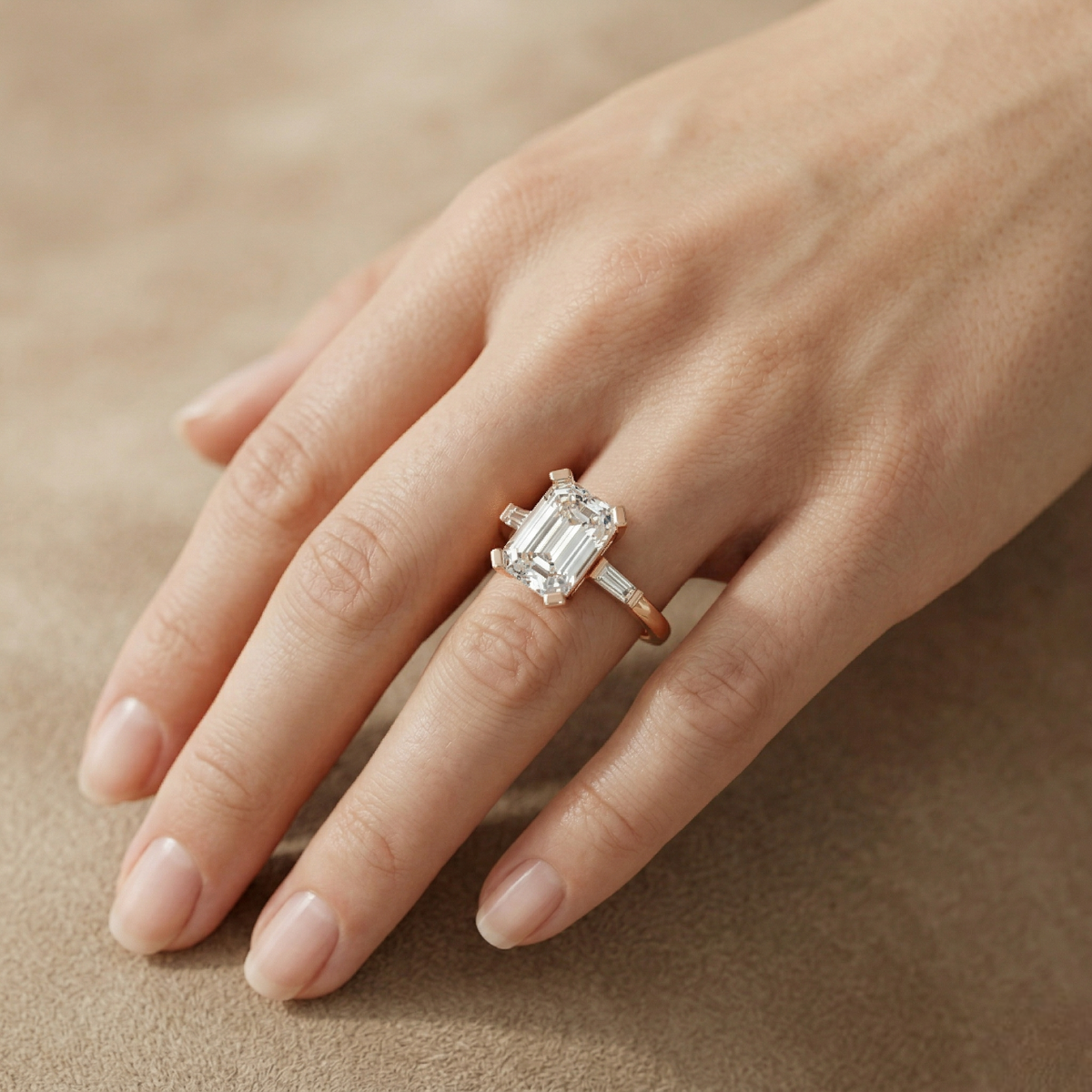 2 Carat Oval Lab Created Diamond Ring 18K Gold Luxury Ring