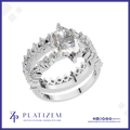 Vintage Inspired Marquise Cut Lab Diamond Bridal Ring Set