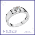 Round Diamond Solitaire Engagement Ring for Men
