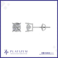 Two Carat Cushion Cut Lab Grown Diamond Studs for Women