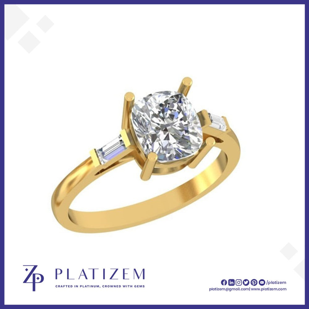 Cushion Cut Diamond Engagement Ring for Women