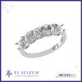 Cushion Cut Five Stone Diamond Band Ring