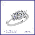 Graduated Oval Trilogy Diamond Ring
