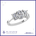 Bold Oval Diamond Trilogy Ring