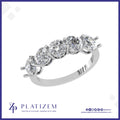 Five Stone Round Diamond Anniversary Band