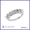 18kt Gold Five Stone Round Diamond Ring for Women