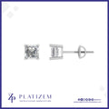 1.8 Carat Asscher Cut Diamond Studs for Women