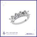 Five Stone Asscher Cut Diamond Ring for Women