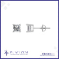 1.5 Carat Asscher Cut Diamond Studs for Women