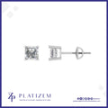 Asscher Cut Diamond Studs with Distinctive Cropped Corner Faceting
