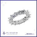 Emerald Cut Eternity Diamond Ring Band