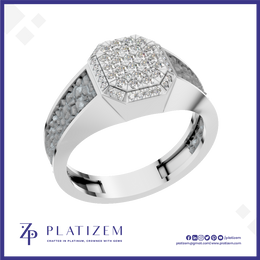 Lab Created Diamond Pave Ring