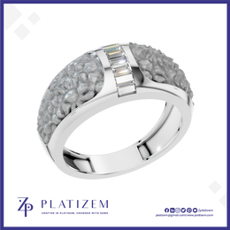 Baguette Lab Created Diamond Band