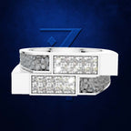 Dual Row Laboratory Grown Diamond Mens Ring