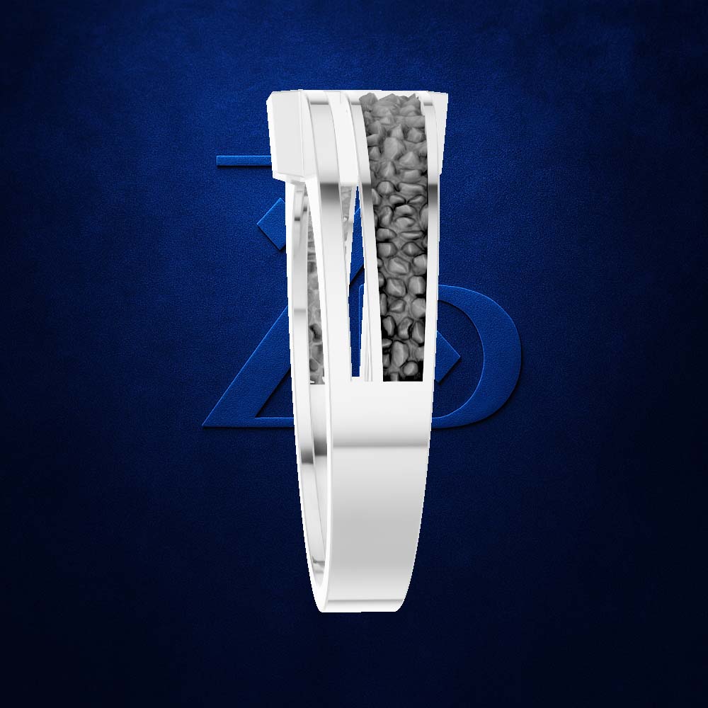 Emerald Cut Laboratory Grown Diamond Mens Ring