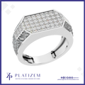 Laboratory Grown Diamond Mens Statement Ring