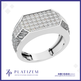 Lab Grown Diamond Mens Statement Ring