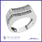 Channel Set Laboratory Grown Diamond Mens Band