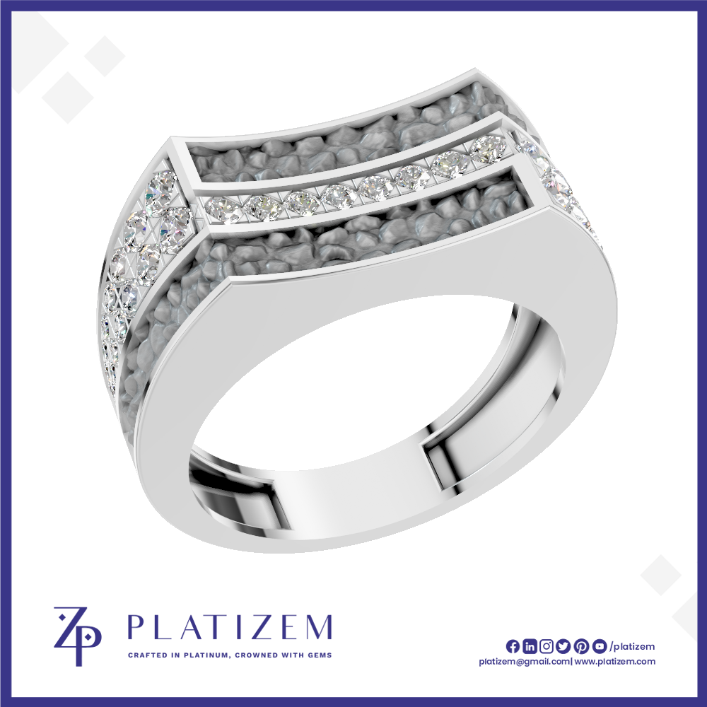 Channel Set Laboratory Grown Diamond Mens Band