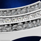 Channel Set Laboratory Grown Diamond Mens Band