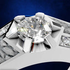 Round Laboratory Grown Diamond Mens Ring