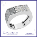 Mens Pave Laboratory Grown Diamond Ring