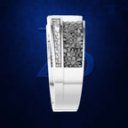 Emerald Cut Lab Grown Diamond Mens Ring