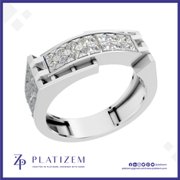 Lab Grown Diamond Mens Wedding Band